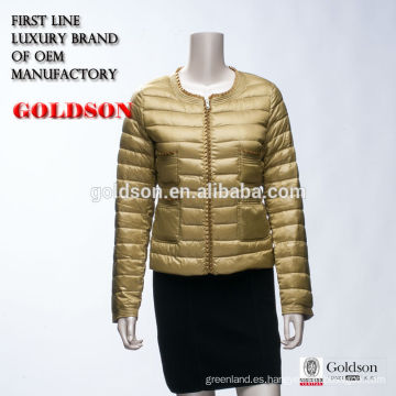 2017 de la moda de ganso ligero de la chaqueta de la chaqueta OEM Hangzhou